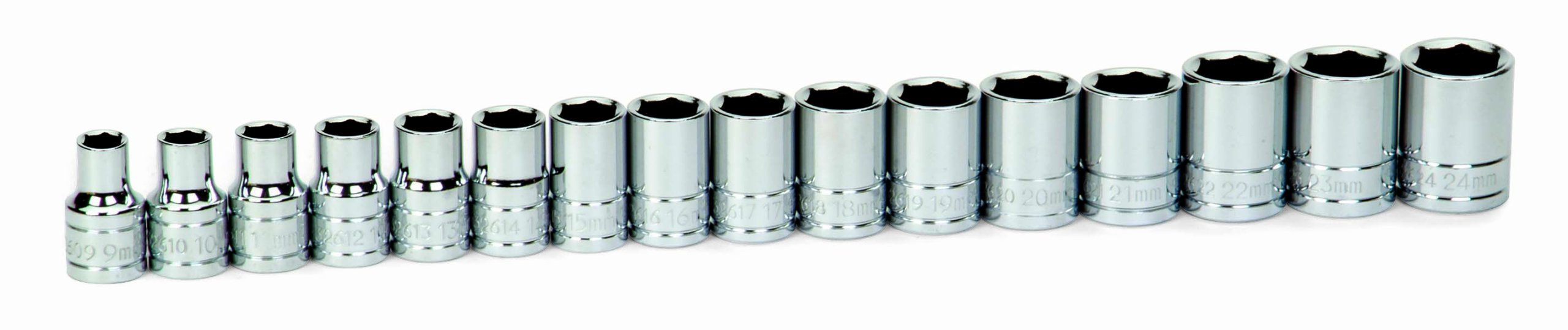 Williams 32943 16-Piece 12-Inch Drive Metric Shallow 6 Point Socket Set by Snap-on Industrial Brand JH Williams 並行輸