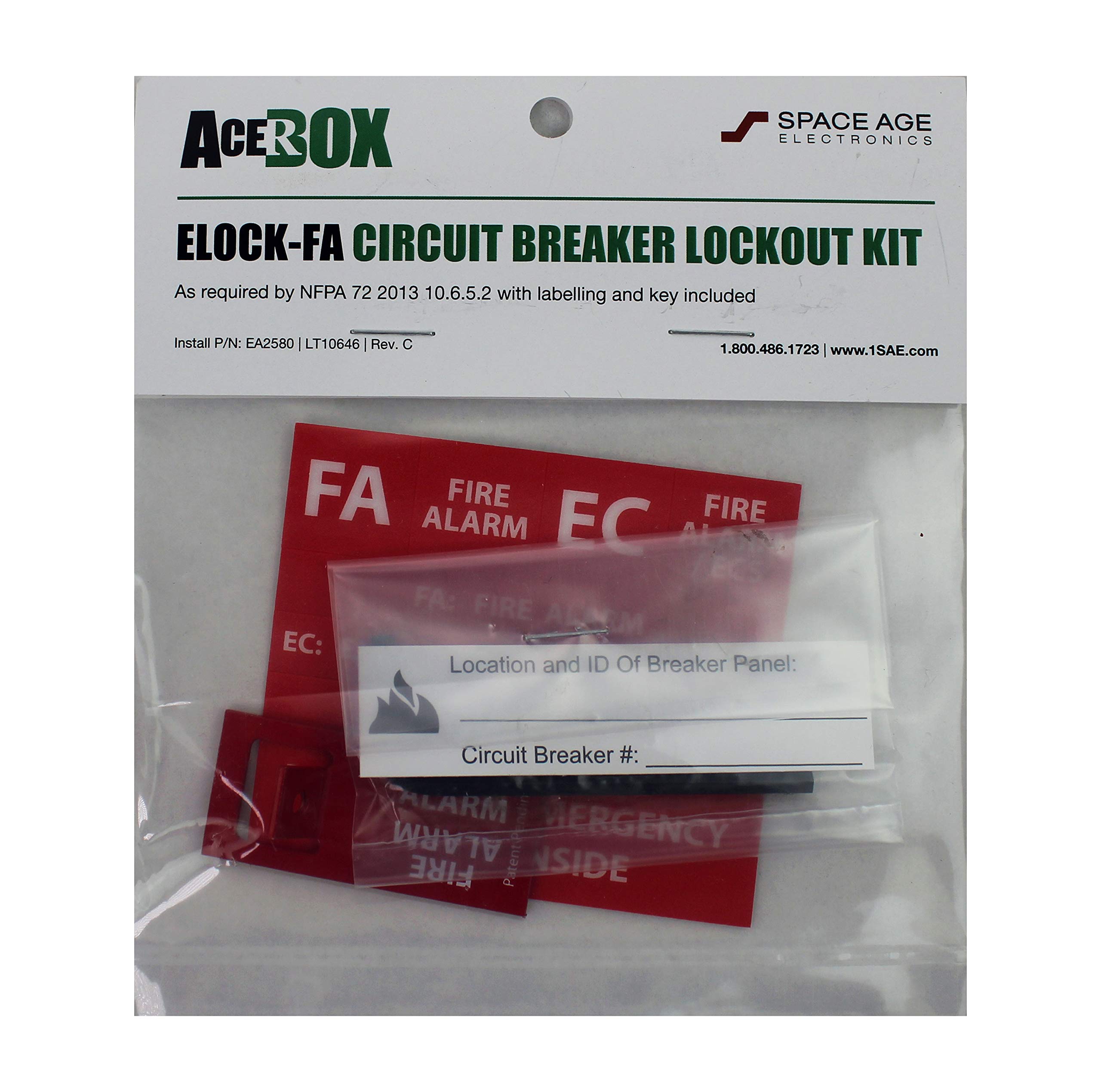 Space Age EClips ELOCK-FA E-Series Fire Lockout Kit