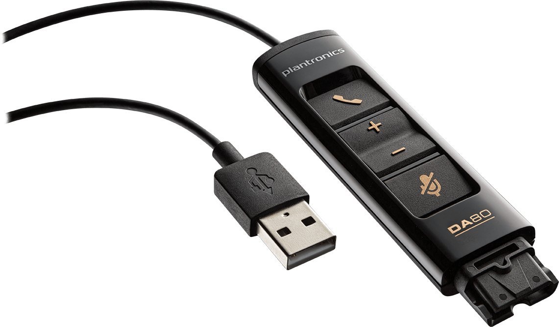 プラントロニクス USBオーディオプロセッサー DA80 ブラック 201852-01