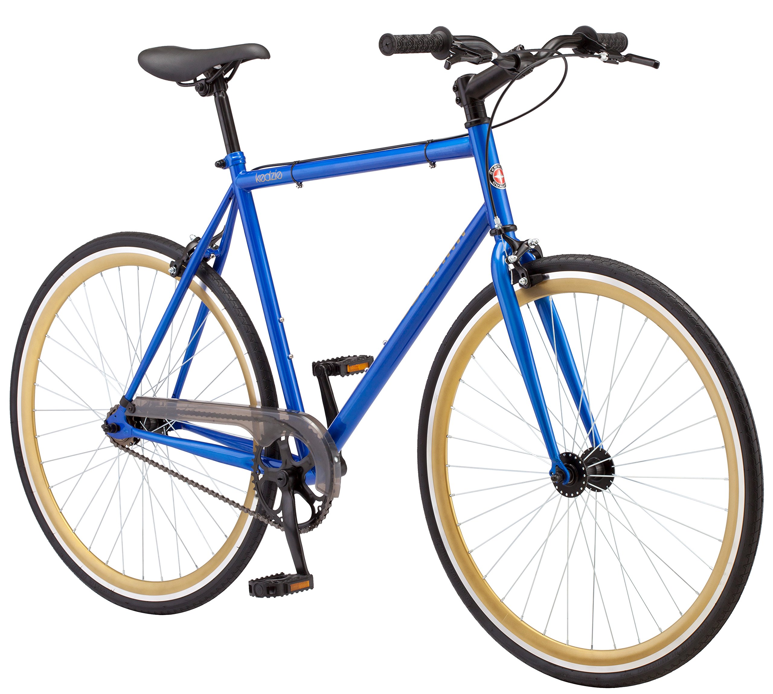 Schwinn Kedzie Single-Speed Fixie Road Bike Lightweight Frame for City Riding28 inches Blue