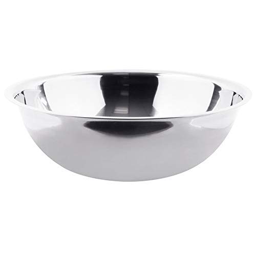 28.4l - 28.4l Stainless Steel Mixing Bowl Polished Mirror Finish Nesting Flat Base Bowl Professional Cookware Mixing and
