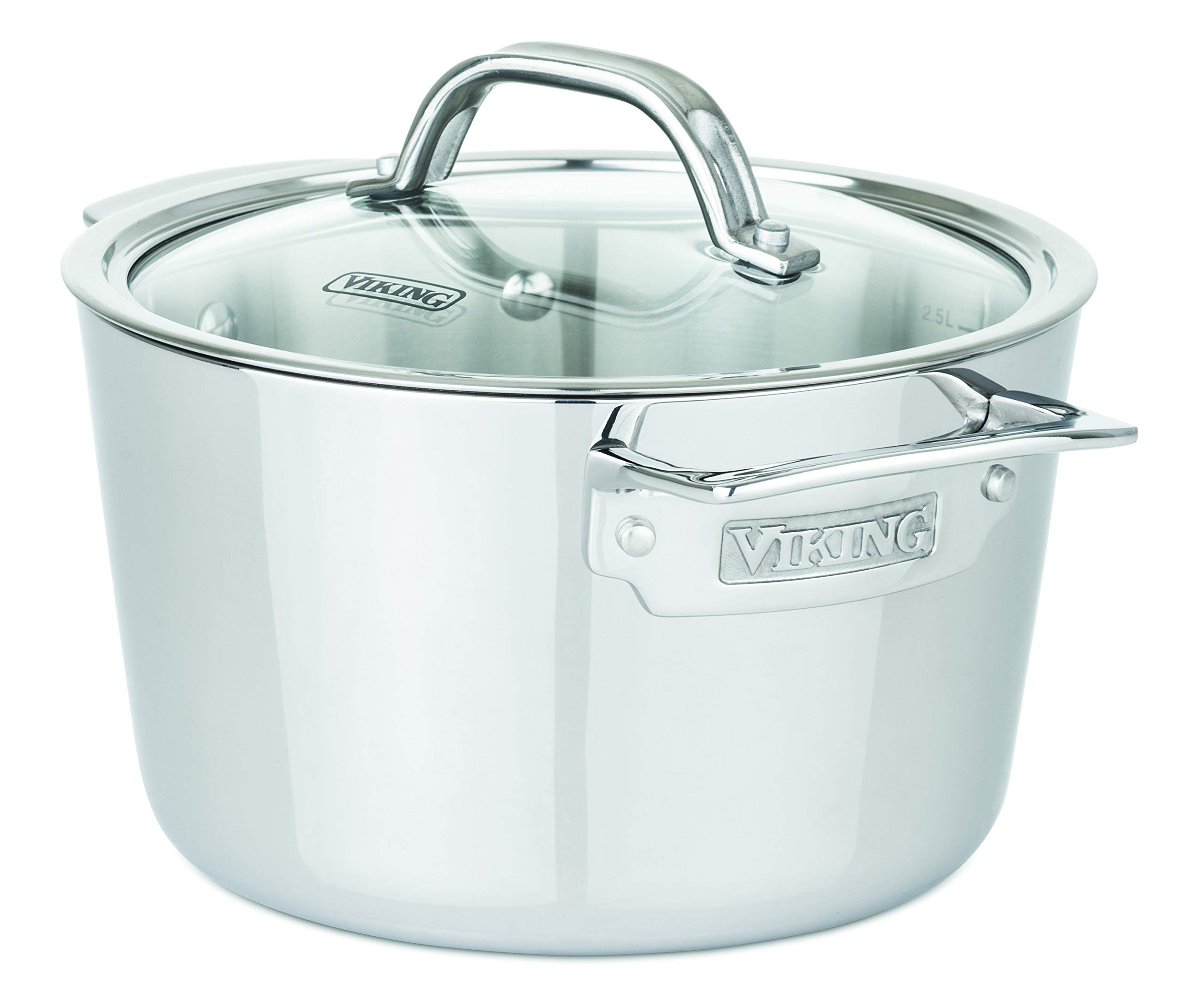 Viking 4013-3003N Contemporary 3-Ply Soup Pot Stainless Steel Cookware 3.2l Silver