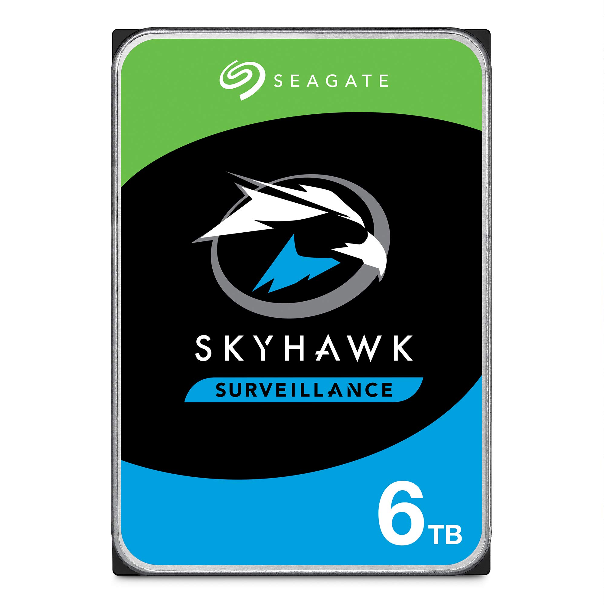 Seagate SkyHawk 6TB Surveillance Internal Hard Drive HDD 3.5 Inch SATA 6GBs 256MB Cache for DVR NVR Security Camera Syst