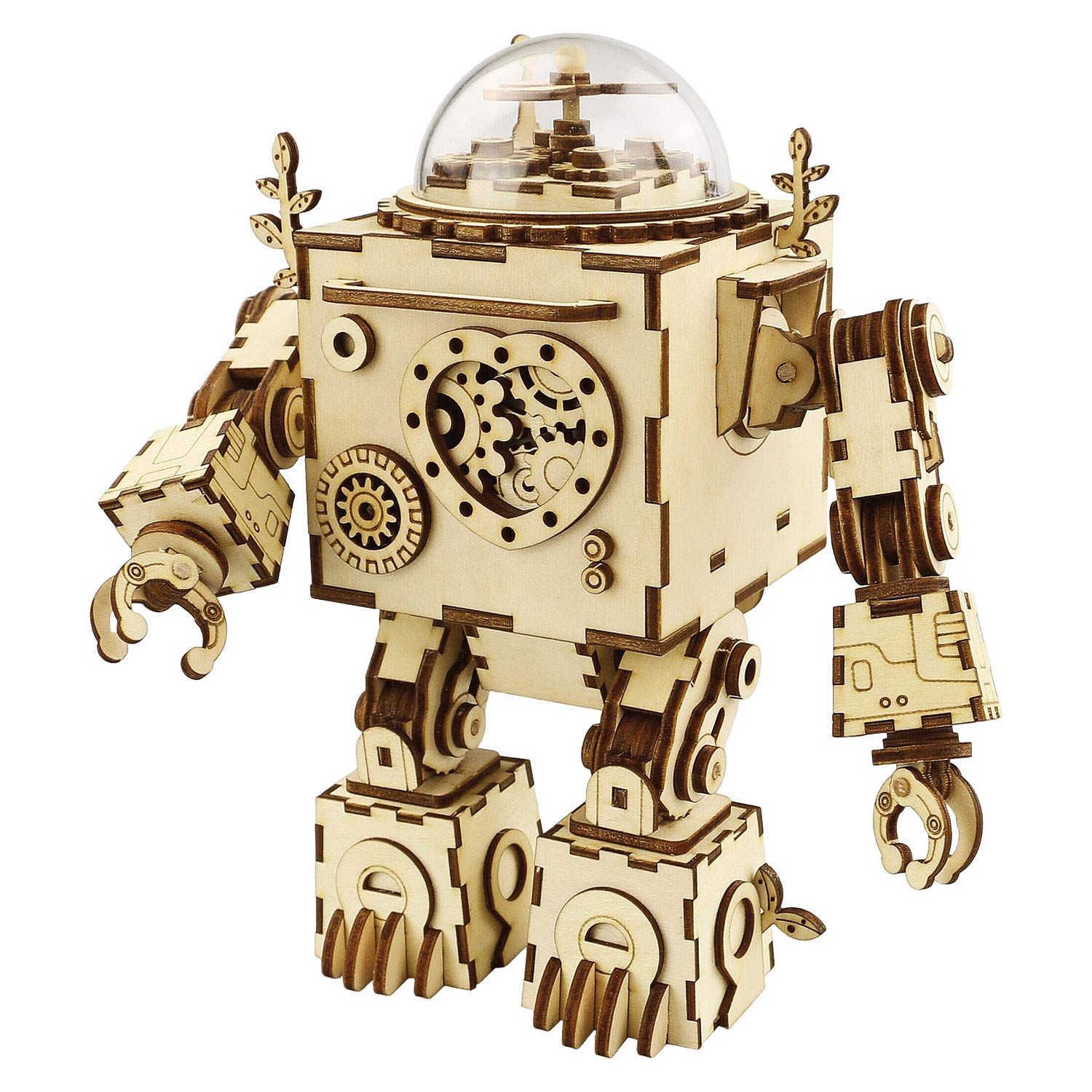 ROKR オルフェウス ロボット オルゴール 木製 3D オルゴール パズル モデル14歳以上