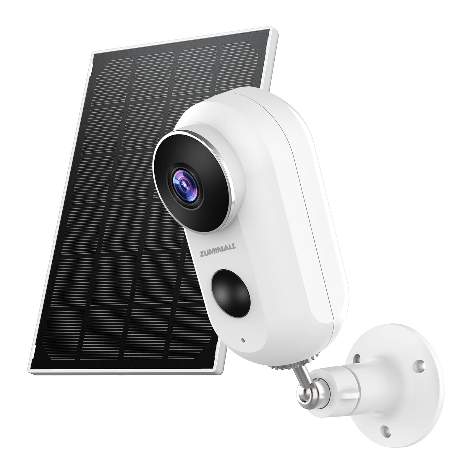 ZUMIMALL 2K Solar Camera Security Outdoor Solar Powered Battery Operated Wireless FHD Outside Surveillance Camera for Home S