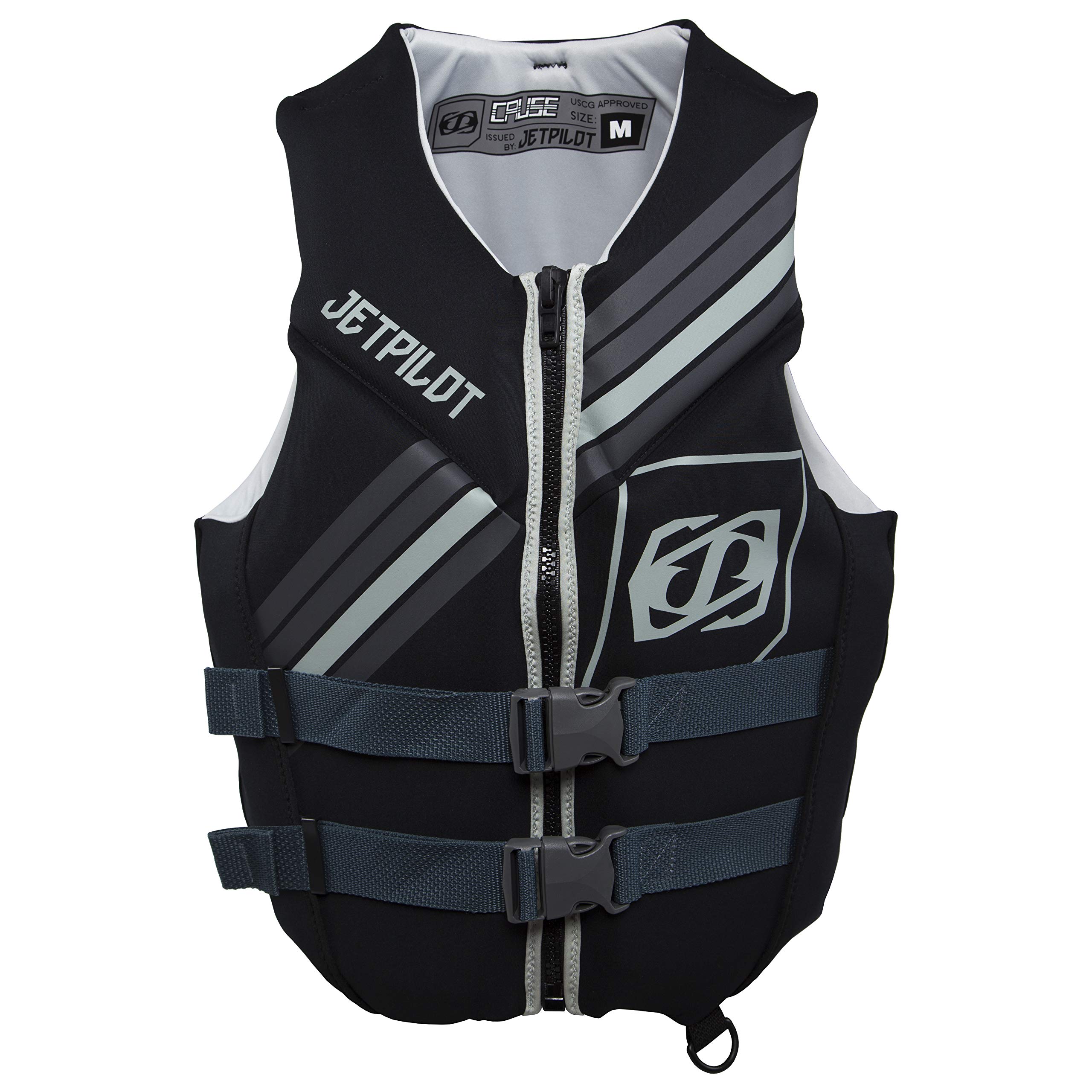 Jet Pilot Cause Neoprene CGA Vest-S-GryBLK Adult Water Life Jacket Vest for Extreme Sports Boat Kayak Paddling Use and Safet