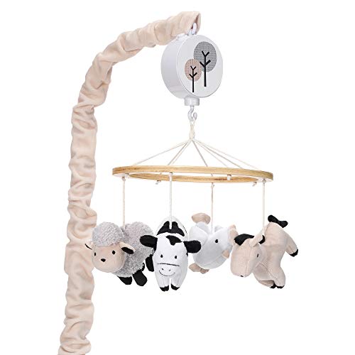 Lambs Ivy Baby Farm Animals Musical Baby Crib Mobile Soother Toy