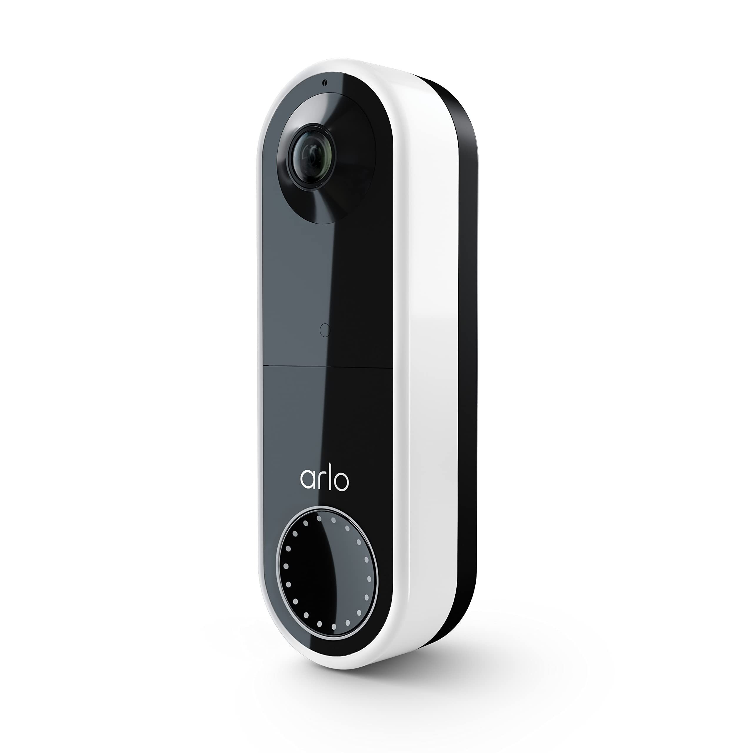 Arlo Essential Video Doorbell - HD Video 180 View Night Vision 2 Way Audio Direct to Wi-Fi No Hub Needed Wire Free or