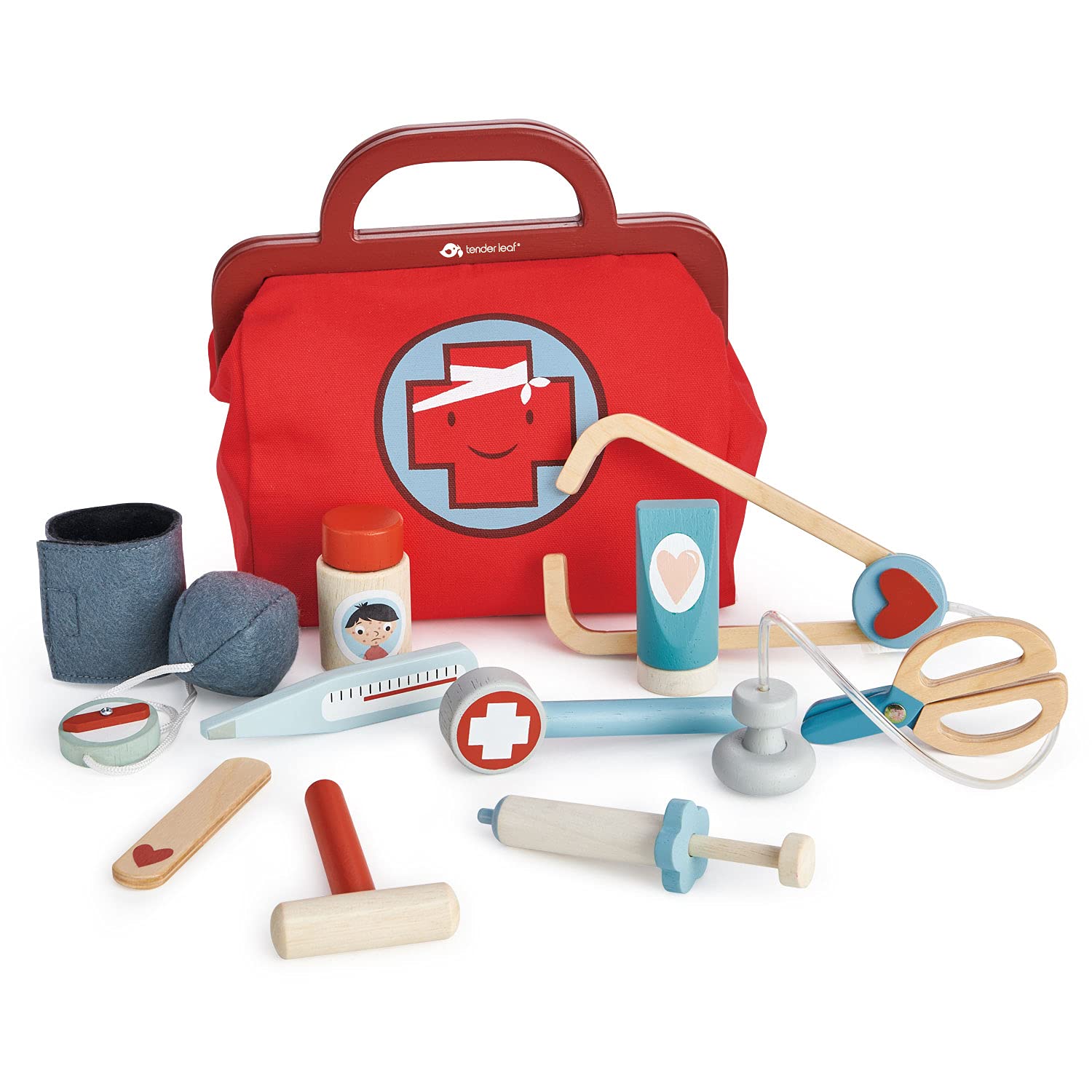 Tender Leaf Toys - Doctors Bag - Doctor Pretend Play Toy Medical Kit - Promotes Imaginary and Creative Roleplay Helps to Cr