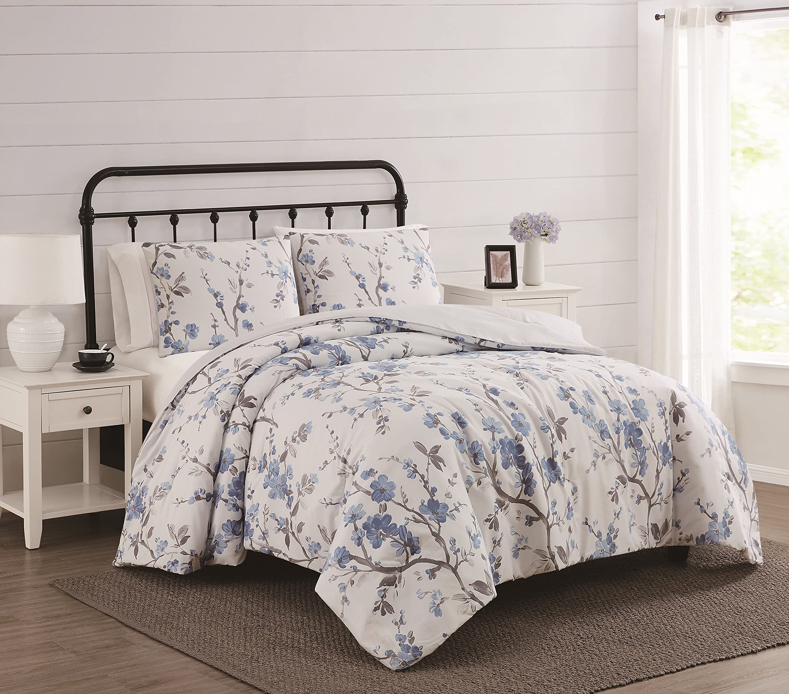 CANNON - King 3 Piece Comfort and Sham Set - Kasumi CollectionBlue