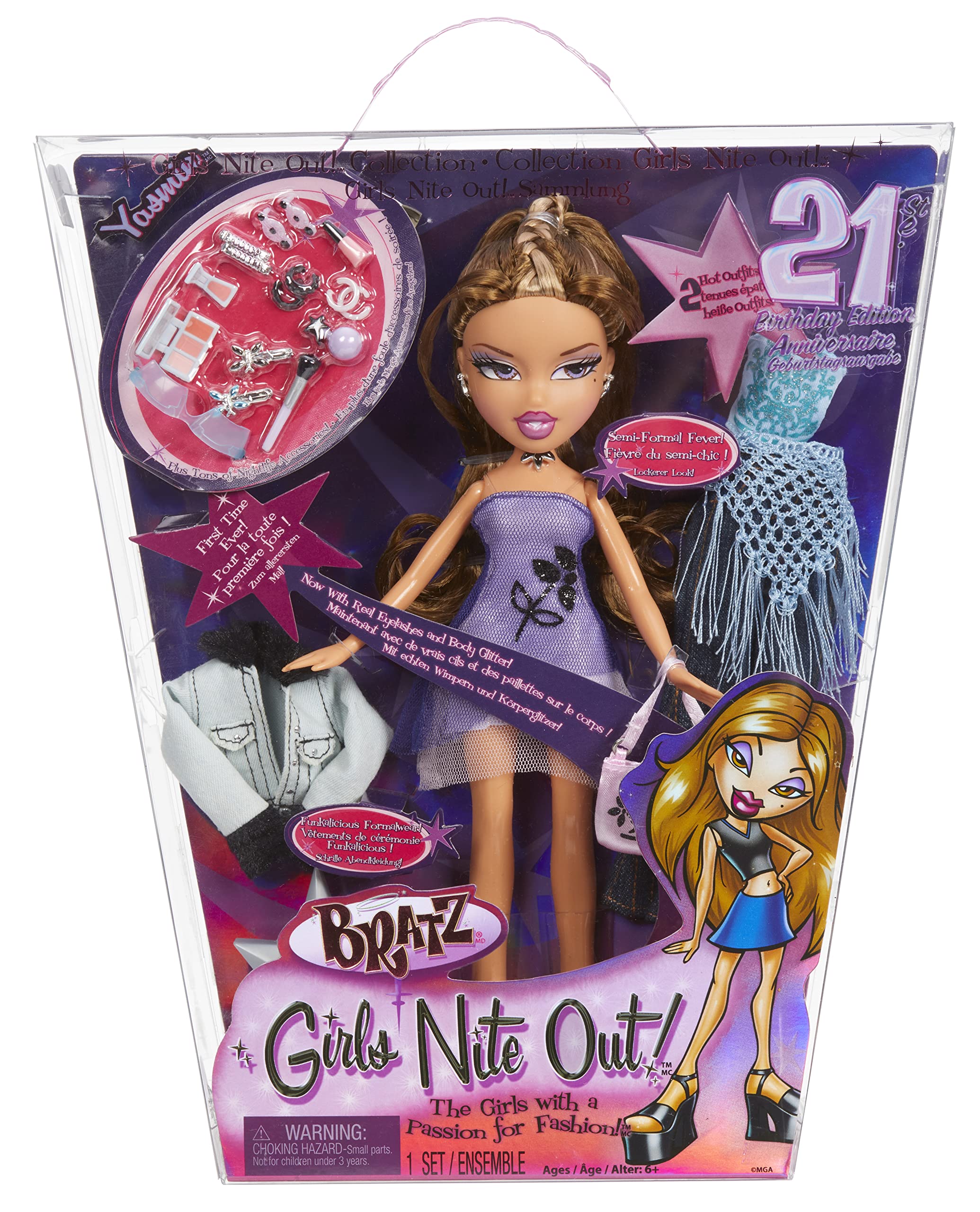 Bratz Girls Nite Out 21st Birthday Edition Fashion Doll Yasmin
