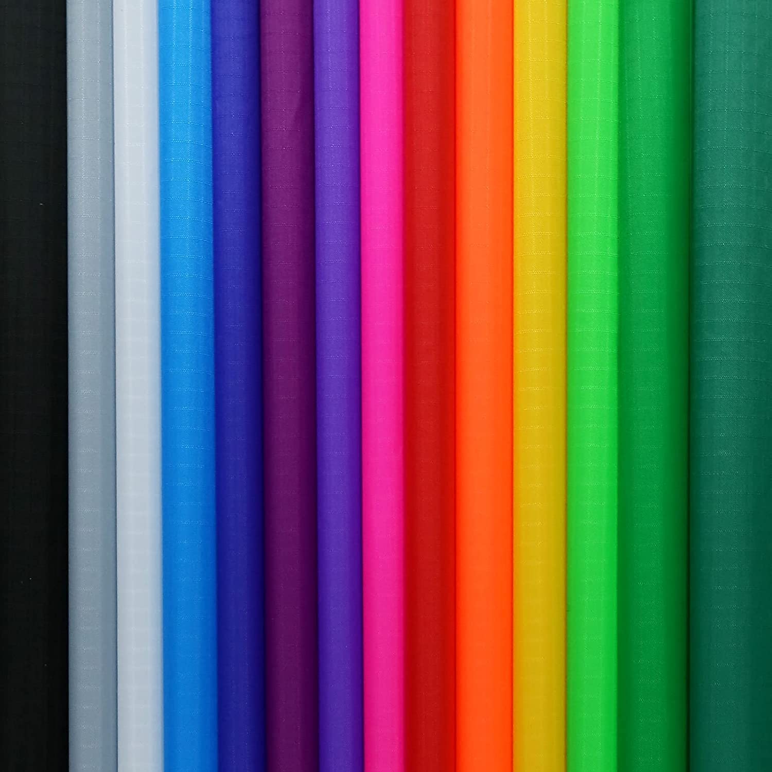 9KM DWLIFE Nylon Ripstop Fabric 14 Color Set 60x39 Inch 40D Waterproof Lightweight Windproof Bulk Fabric for Kite Tent