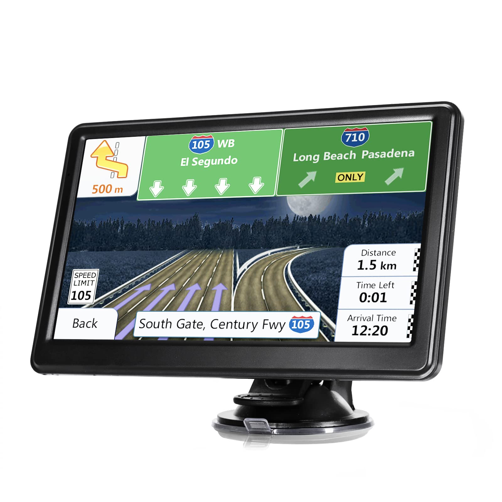 2022 Upgrade GPS Navigation for Car Truck 7 inch Touch Screen GPS Navigation System Free Lifetime Map Updates SpeedTraffi