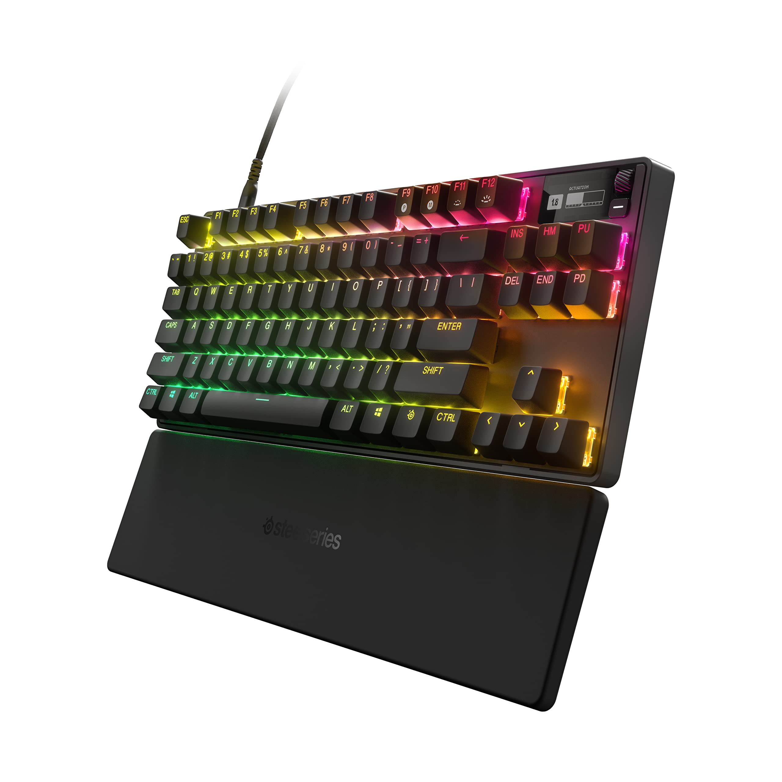 New SteelSeries Apex Pro TKL 2023 Ed.- Worlds Fastest Mechanical Gaming Keyboard - Adjustable Actuation - Esports Tenkeyless