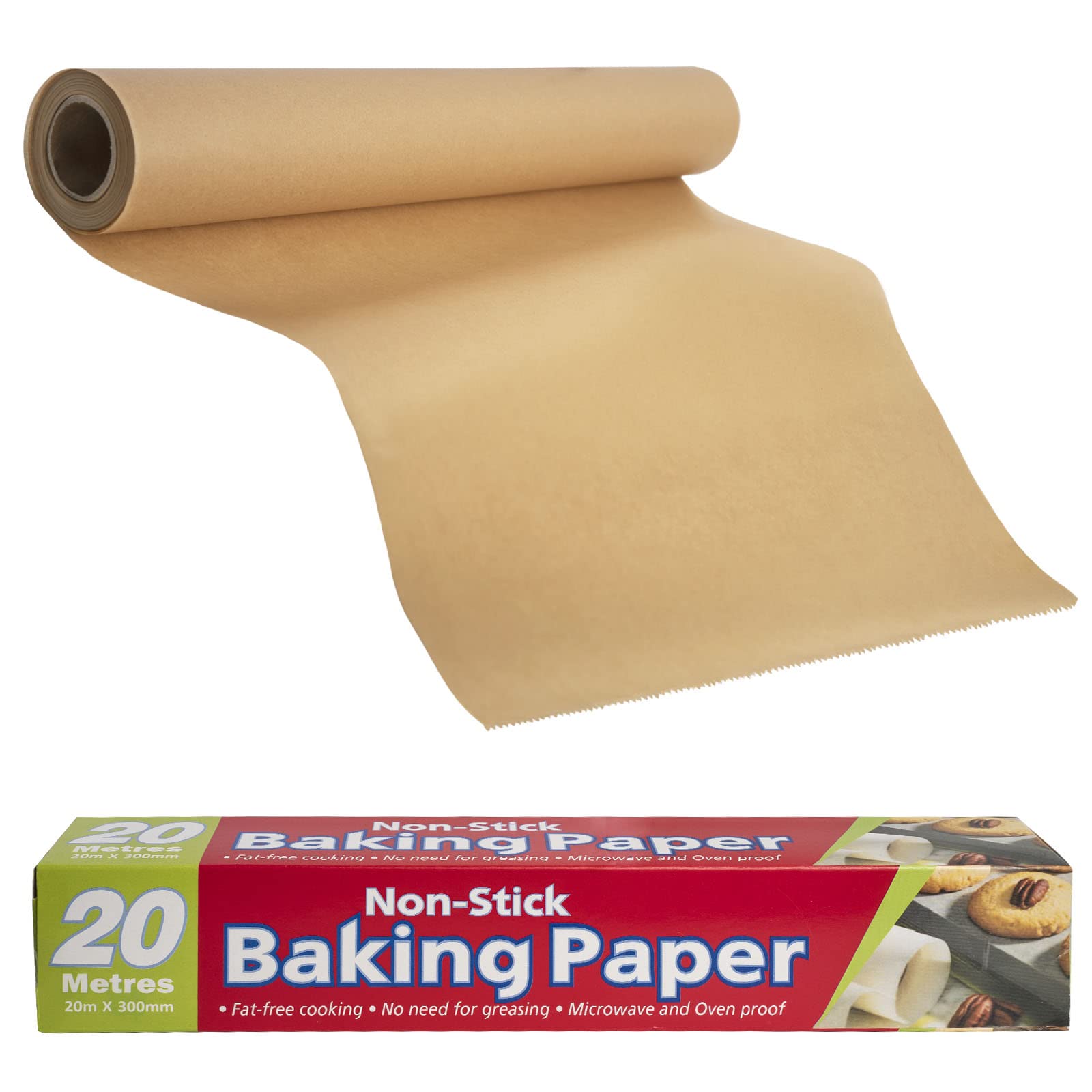 Baking Paper Kitchens 未晒パーチメントペーパーロール 66SFt 12インチのパンにフィット