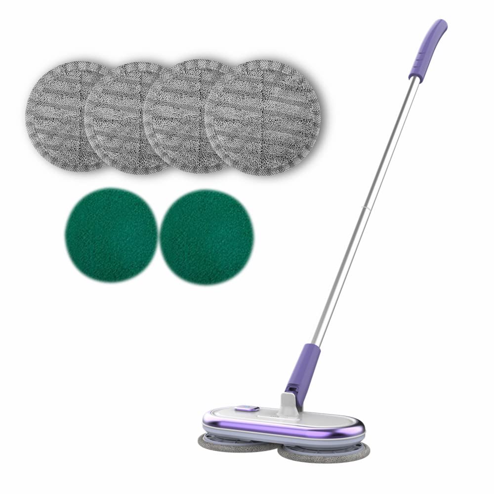 GOBOT Electric Mop for Floor Cleaning Upgraded Version Hardwood Tile Marble Laminate Floor Cordless Spin Mop Daily