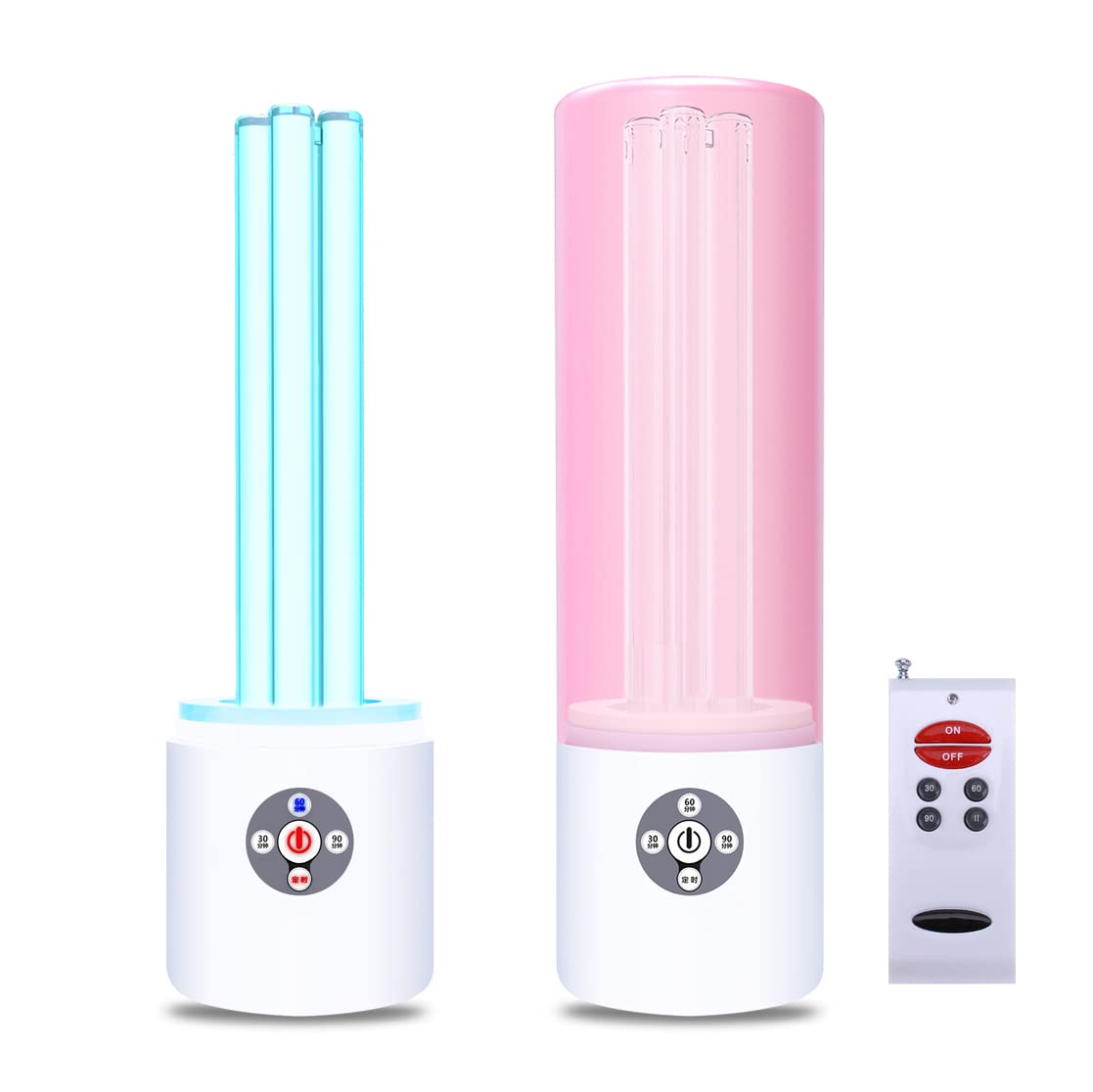 COTTON KNIGHT UV Light Sanitizer 55W UVC Germicidal Lamp Air and Surface Sterilization Kills 99.99 Germ Mites Molds Roo