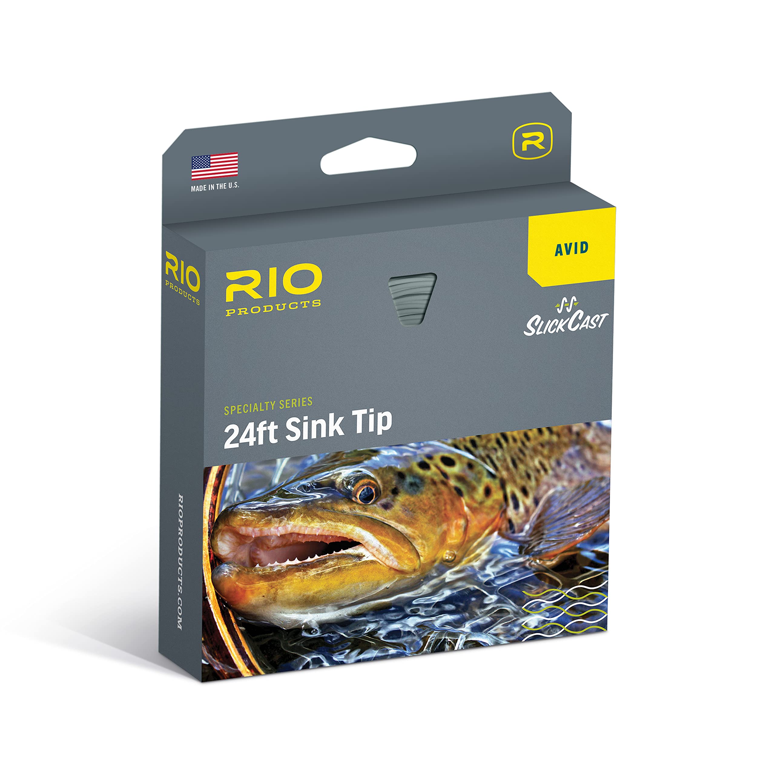 RIO Products Avid Series 24フィート シンキングチップ 淡水 トラウト スローシンキング フライライ