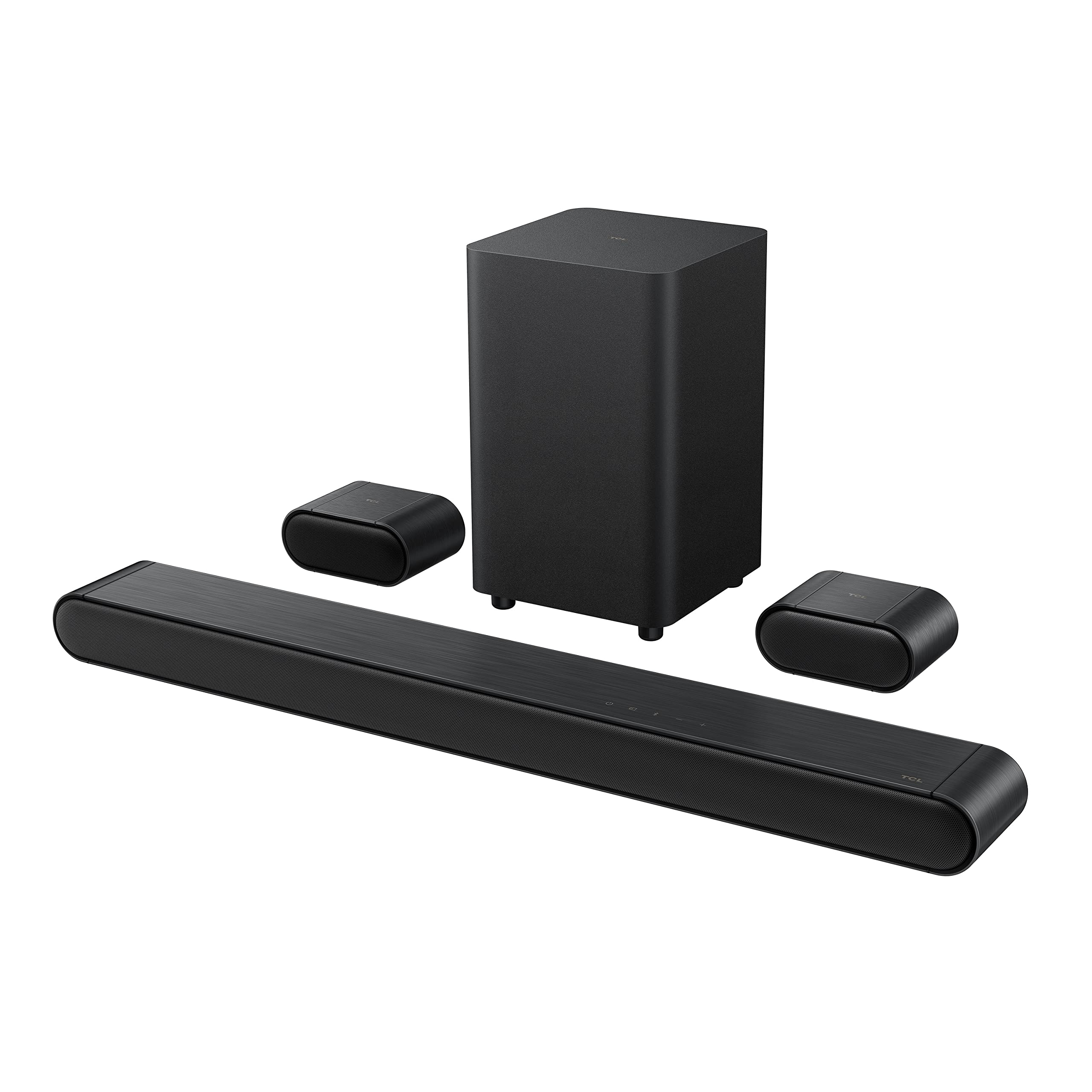 TCL 5.1ch Sound Bar with Wireless Subwoofer S4510 2023 Model Built-in Center Channel 2 Rear Surround Sound Speakers Dol