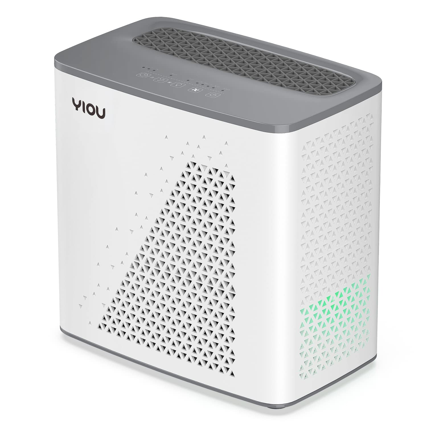 YIOU Air Purifier for Home Large Room up to 547 ft H13 True HEPA Air Filter 20dB Air Cleaner Odor Eliminator for Allergies