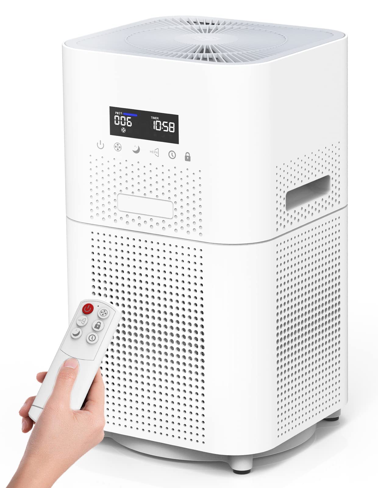 HEPA Air Purifiers for Home Large Room CADR 400 mh Up to 1720 Sq Ft H13 Ture Hepa Air Filter Cleaner for Allergies Pet