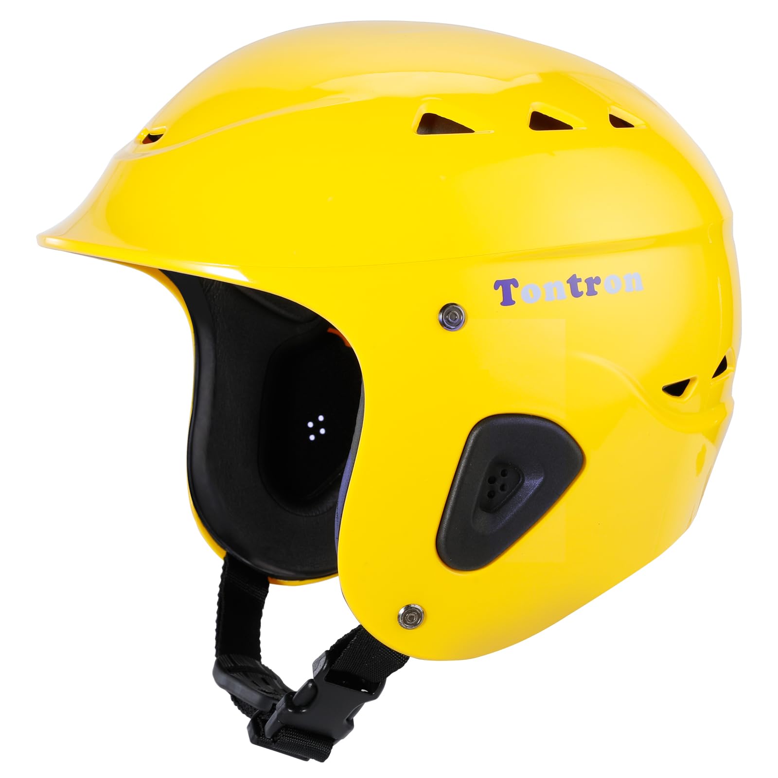 Tontron Sailonger Adult Full Cut Whitewater Kayaking Rafting Paddling Watersports Helmet Glossy Yellow Medium