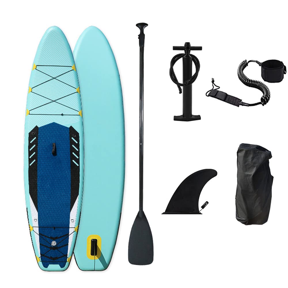 Paddle BoardHUIOP Inflatable Stand-Up Surfboard Se Beach Water-Skiing Surfboard Pulp Board Water Sports Thicken PVC Surfboar